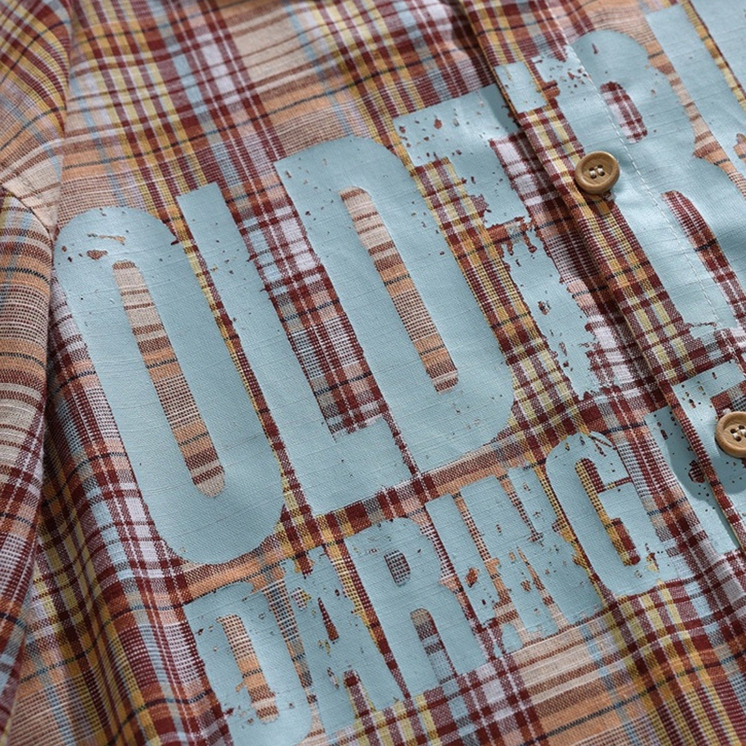 Vintage Plaid Print Cotton Shirt