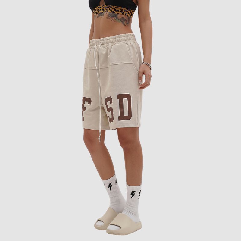 Simple Letter Printed Sport Shorts
