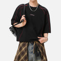Contrast Stitch Graphic Cotton Tee