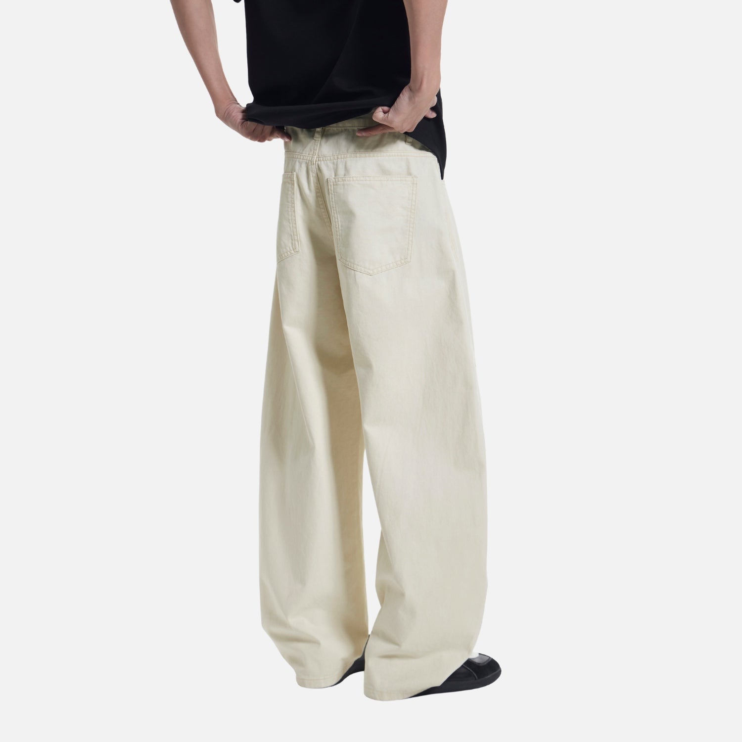 Vintage Washed Cotton Baggy Pants