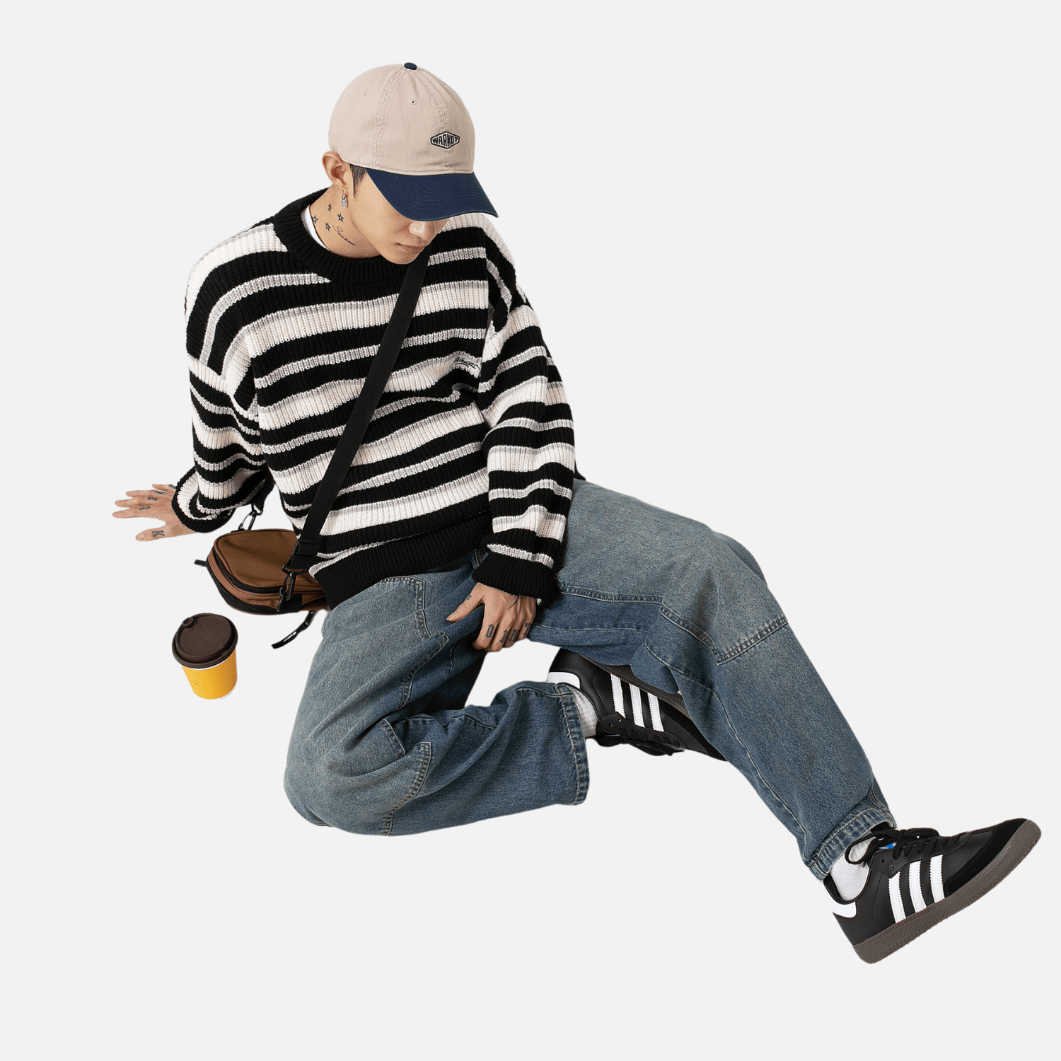 Heavyweight Striped Knit Sweater
