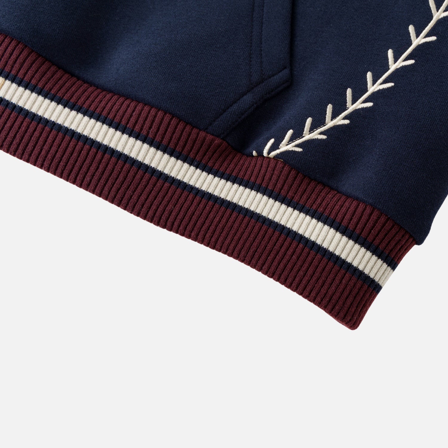 Heavyweight Vintage Contrast Embroidered Hoodie