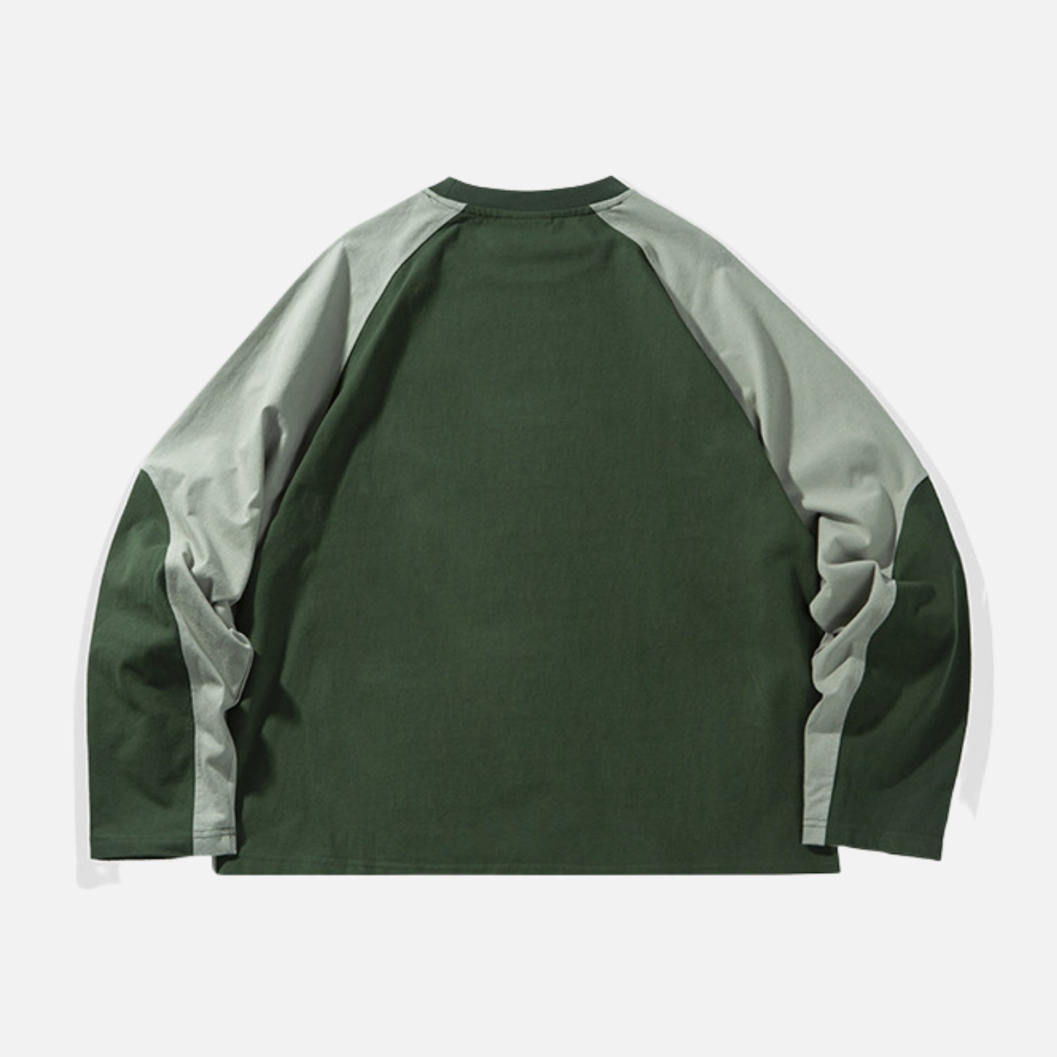 Colorblock Cotton Crewneck Sweatshirt