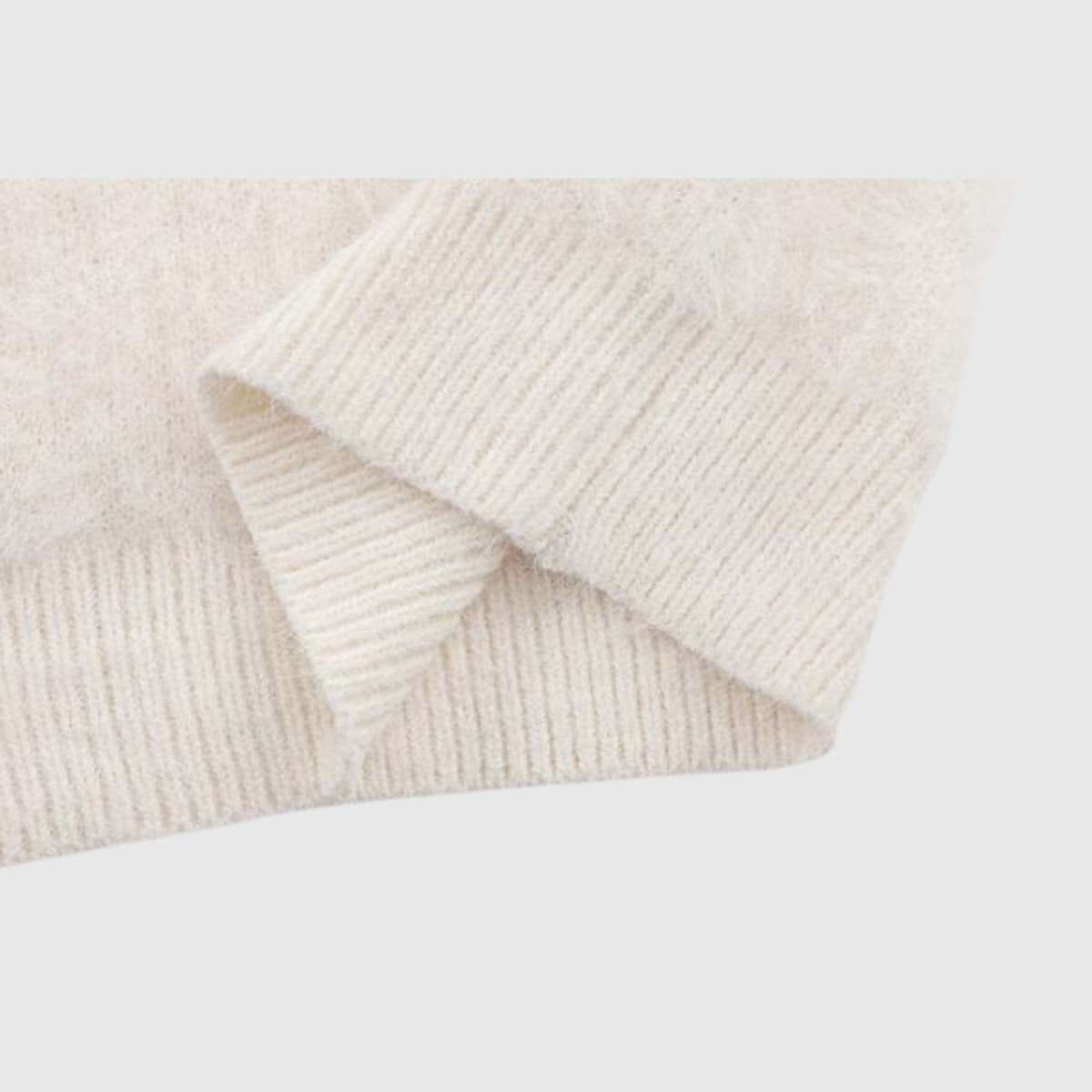 Suéter con diseño de gato peludo