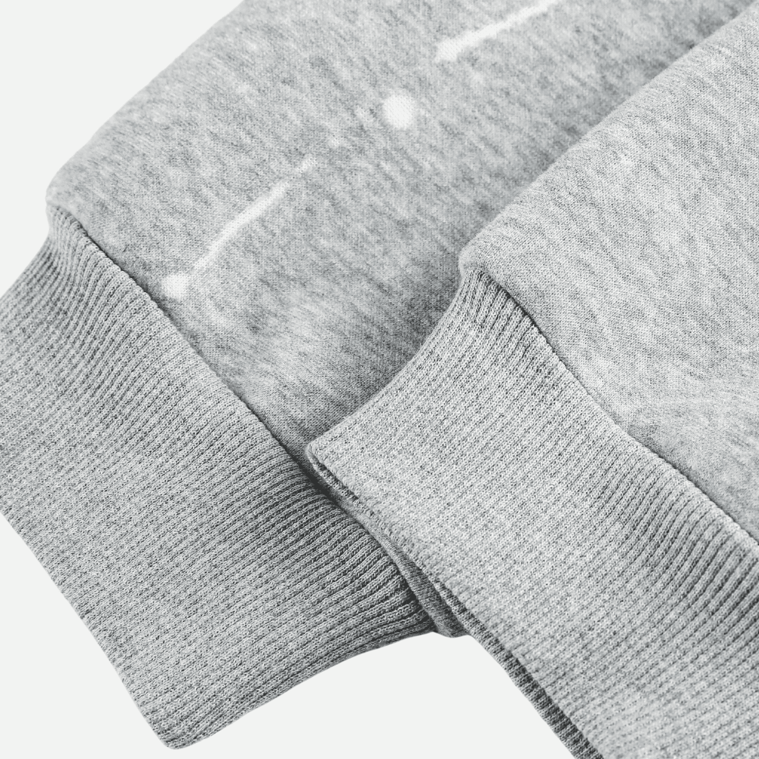 Burnout-Sweatshirt mit halbem Reißverschluss und Stehkragen