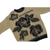 Rose Pattern Printed Pullover