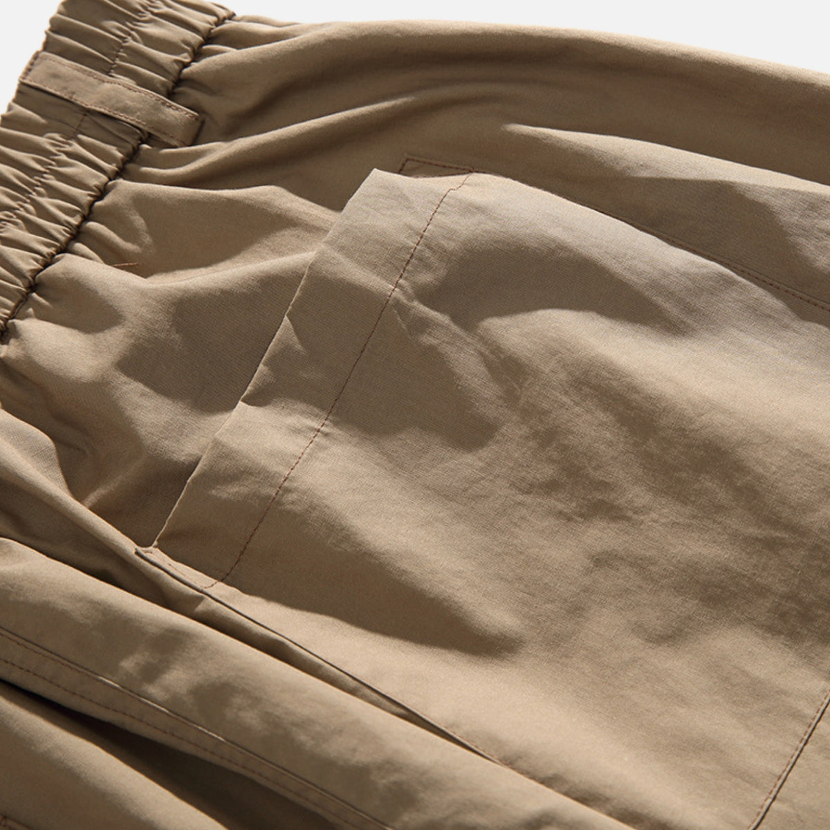 Solid Color Cotton Harem Cargo Pants