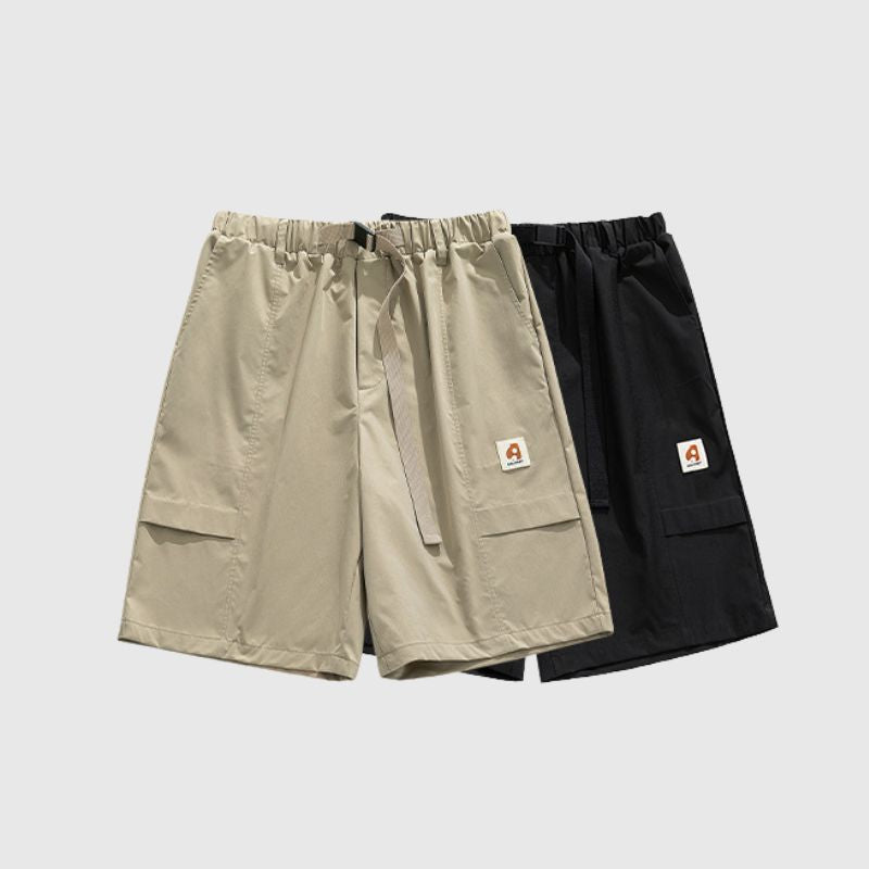 Buckle Belt Cargo Shorts