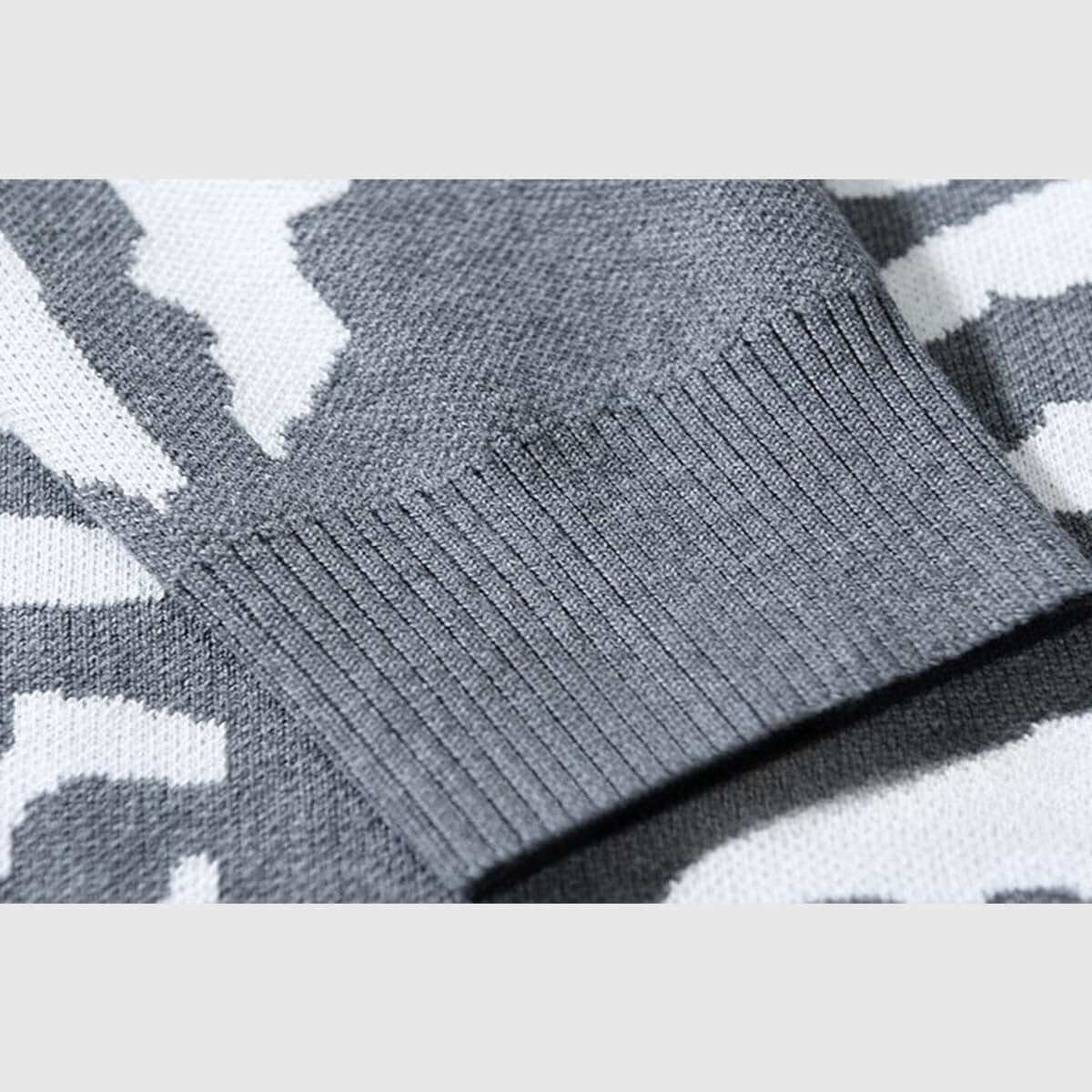 Strickjacke mit Lazy-Cat-Muster