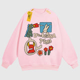 Cartoon Graphic Crewneck Sweatshirt