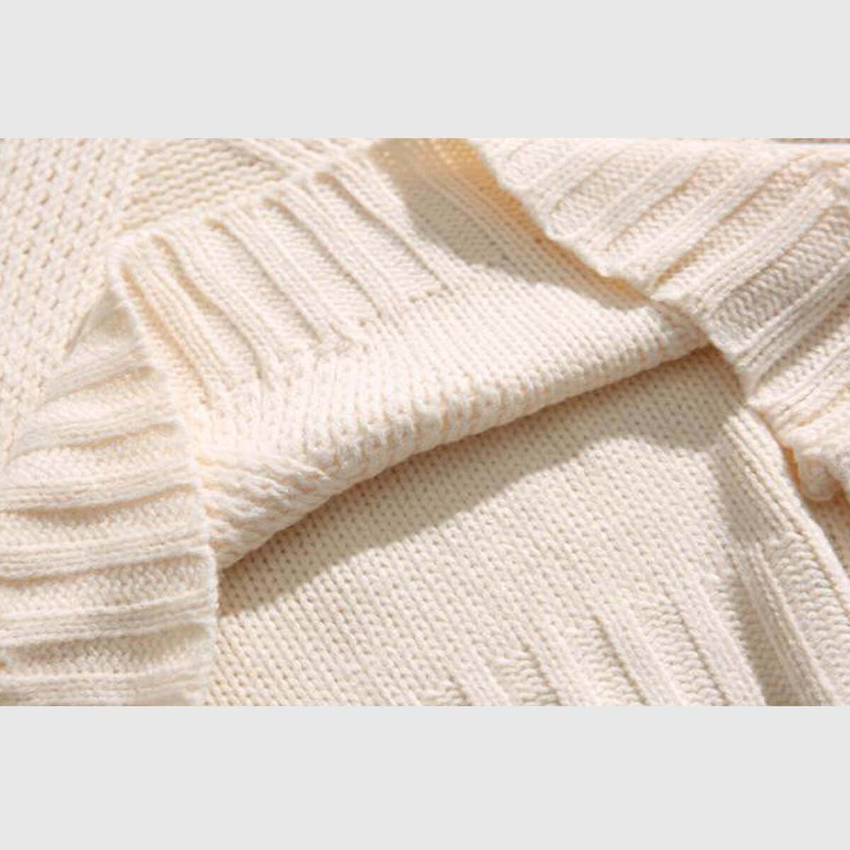 Vintage Colorblock Turtleneck Sweater