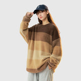 Gradient Striped Knit Sweater