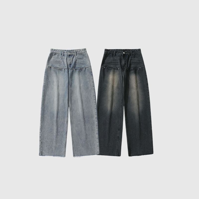 Vintage Washed Front Pocket Jeans