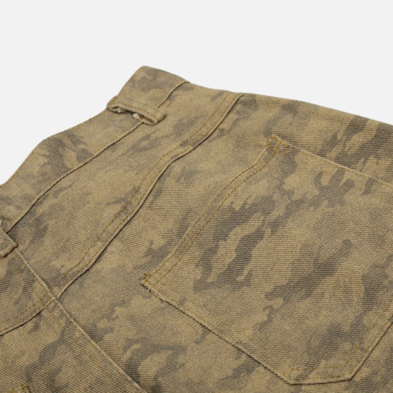 Punk Camo Cargo Slant Pants