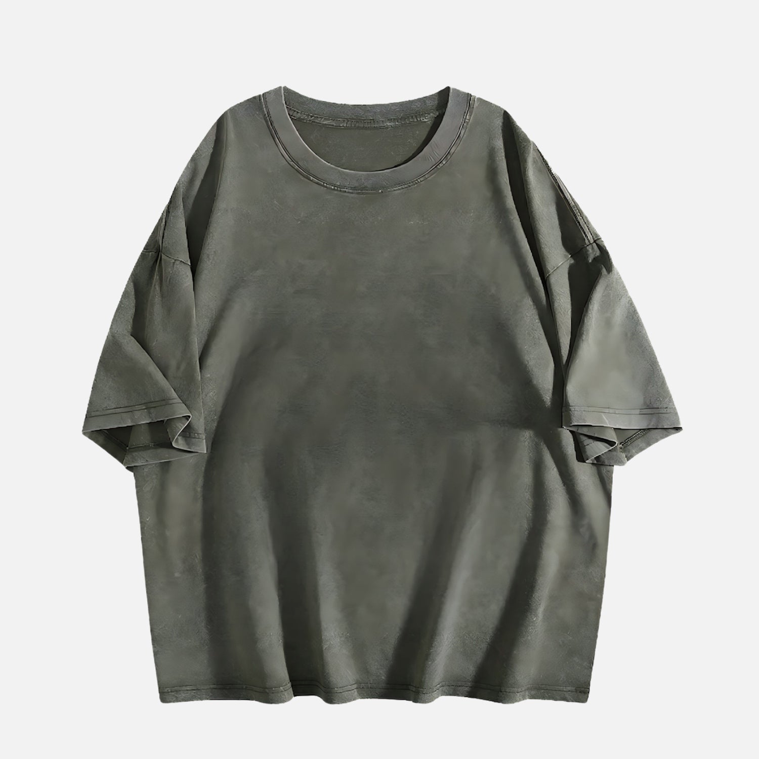 T-shirt uni lavé Flocon de Neige
