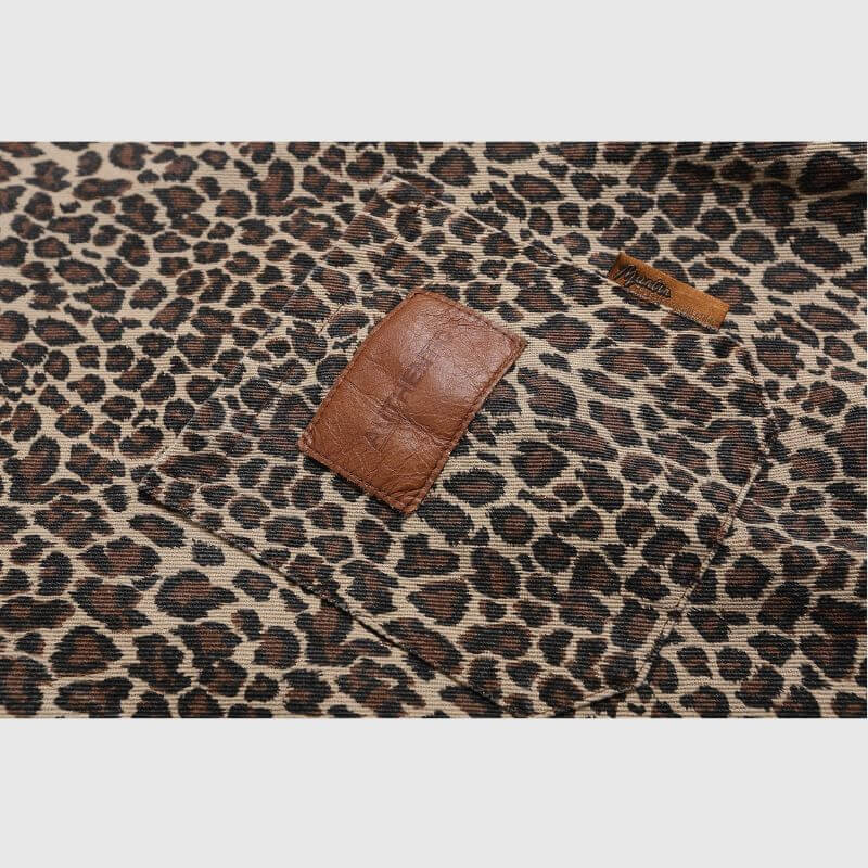 Vintage Leopard Cotton Shirts