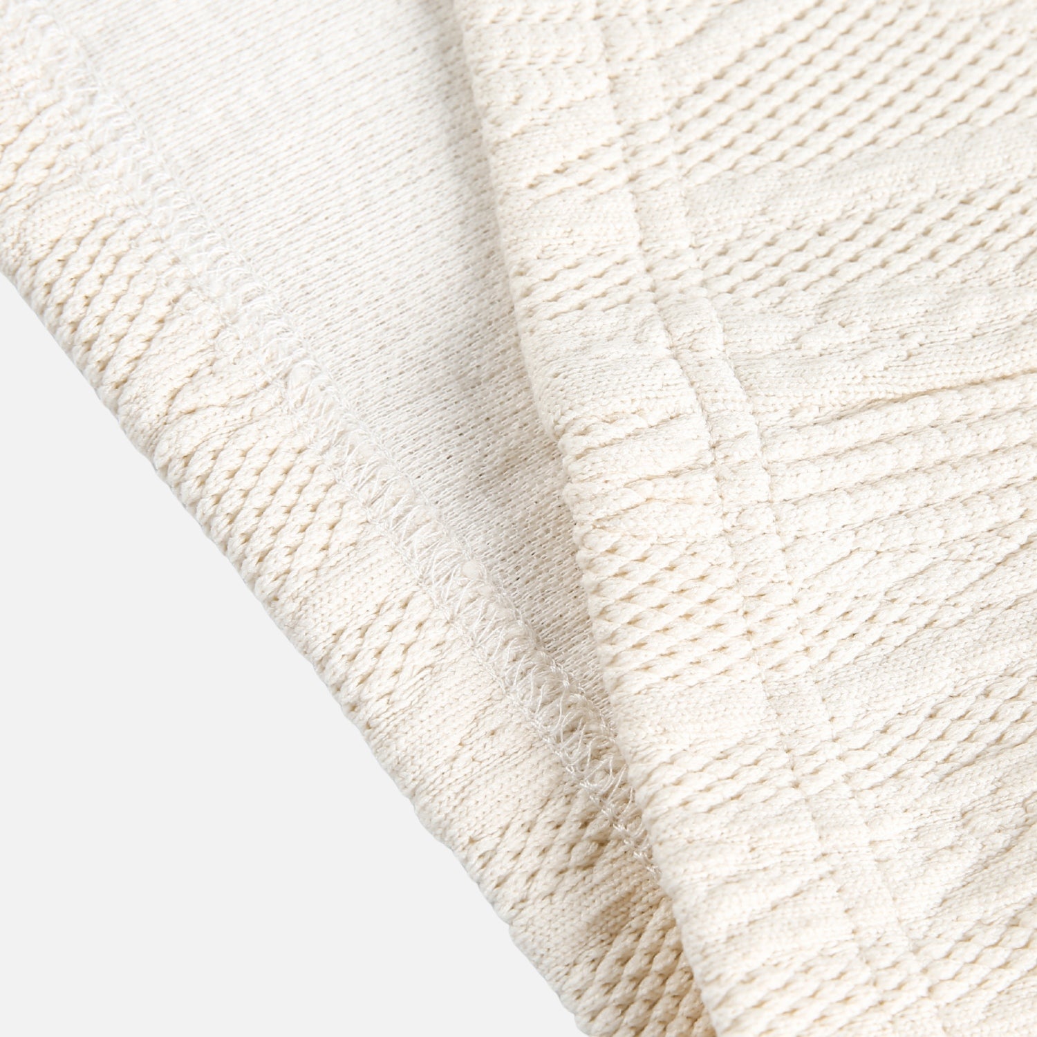 Heavy Jacquard Textured Polo Sweatshirt