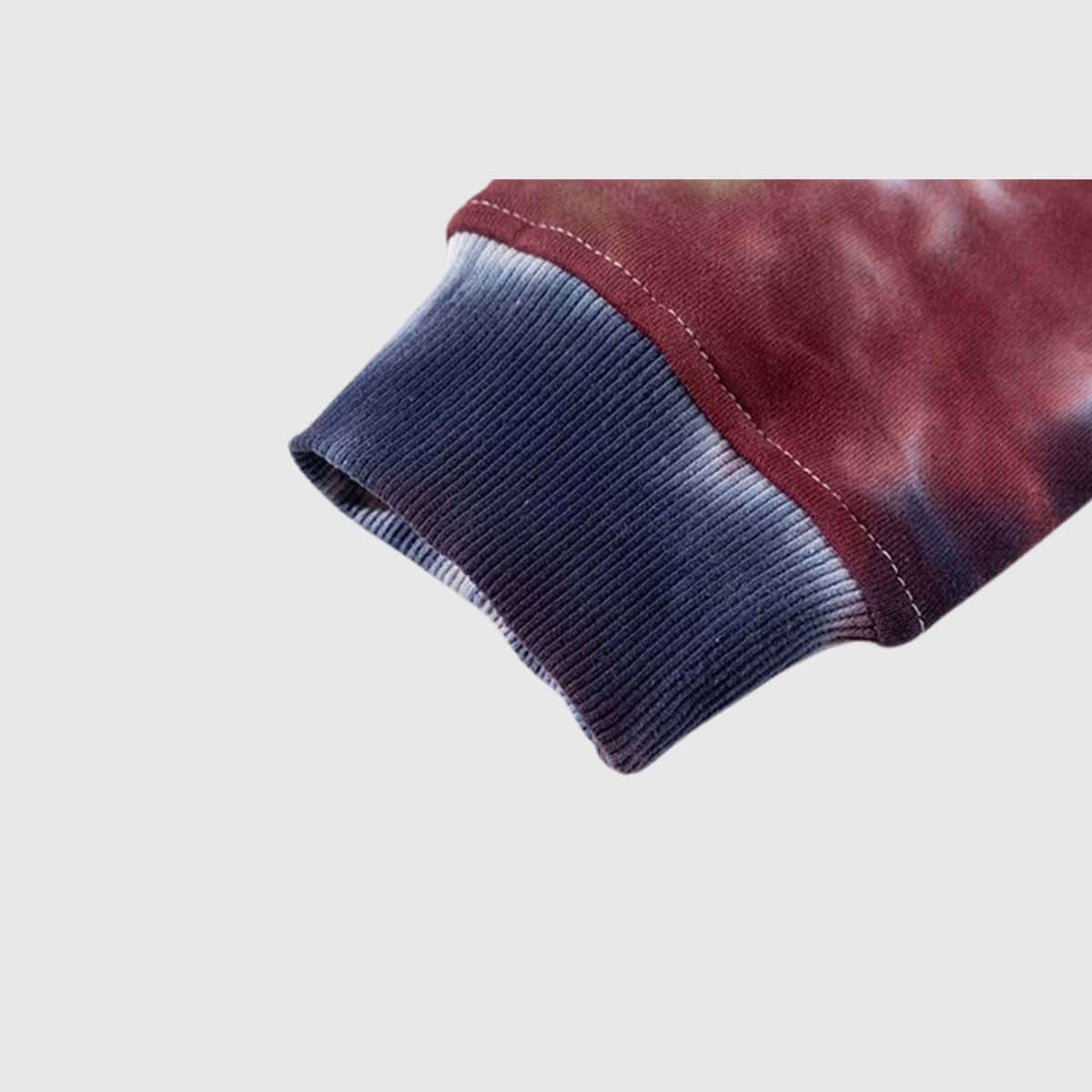 Sudadera con capucha vibrante con efecto tie-dye