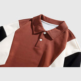 Color-Block Polo Sweatshirt