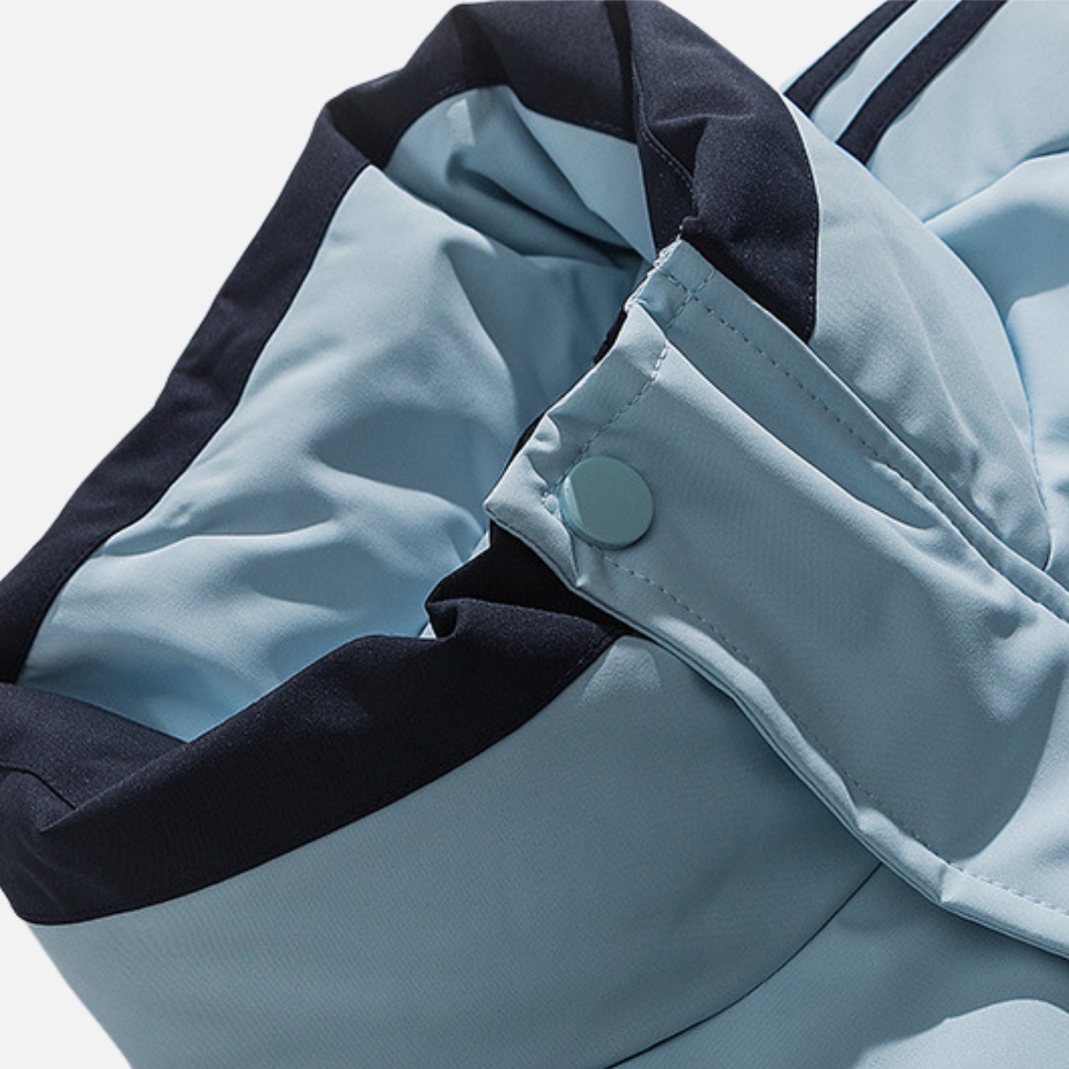 Striped Sleeve Puffer Jacket