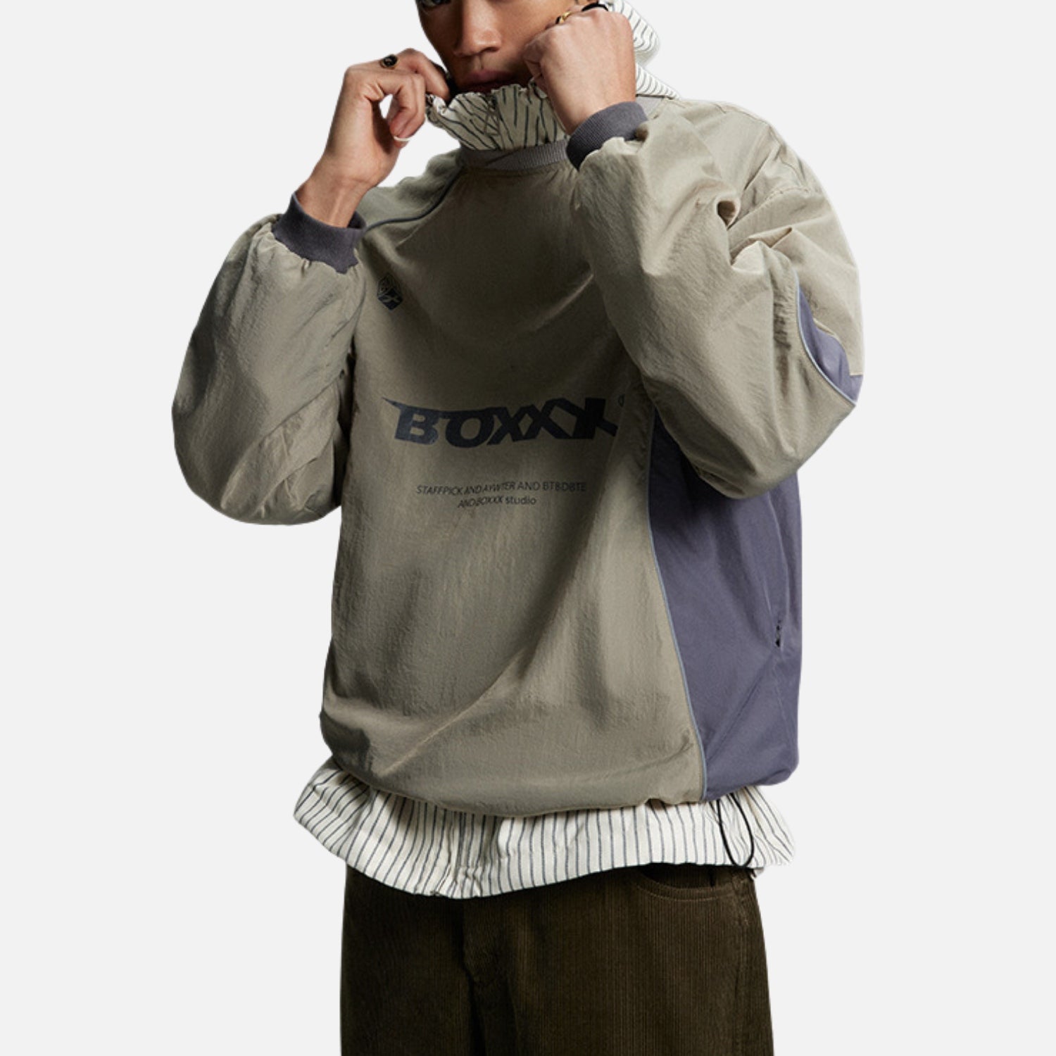 Outdoor-Renn-T-Shirt mit Farbkontrasten