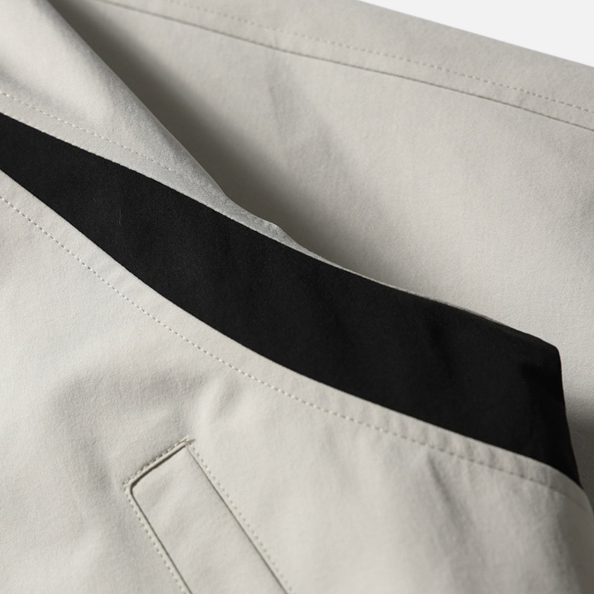 Colorblock Utility Stand Collar Jacket