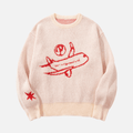 Airplane Jacquard Sweater