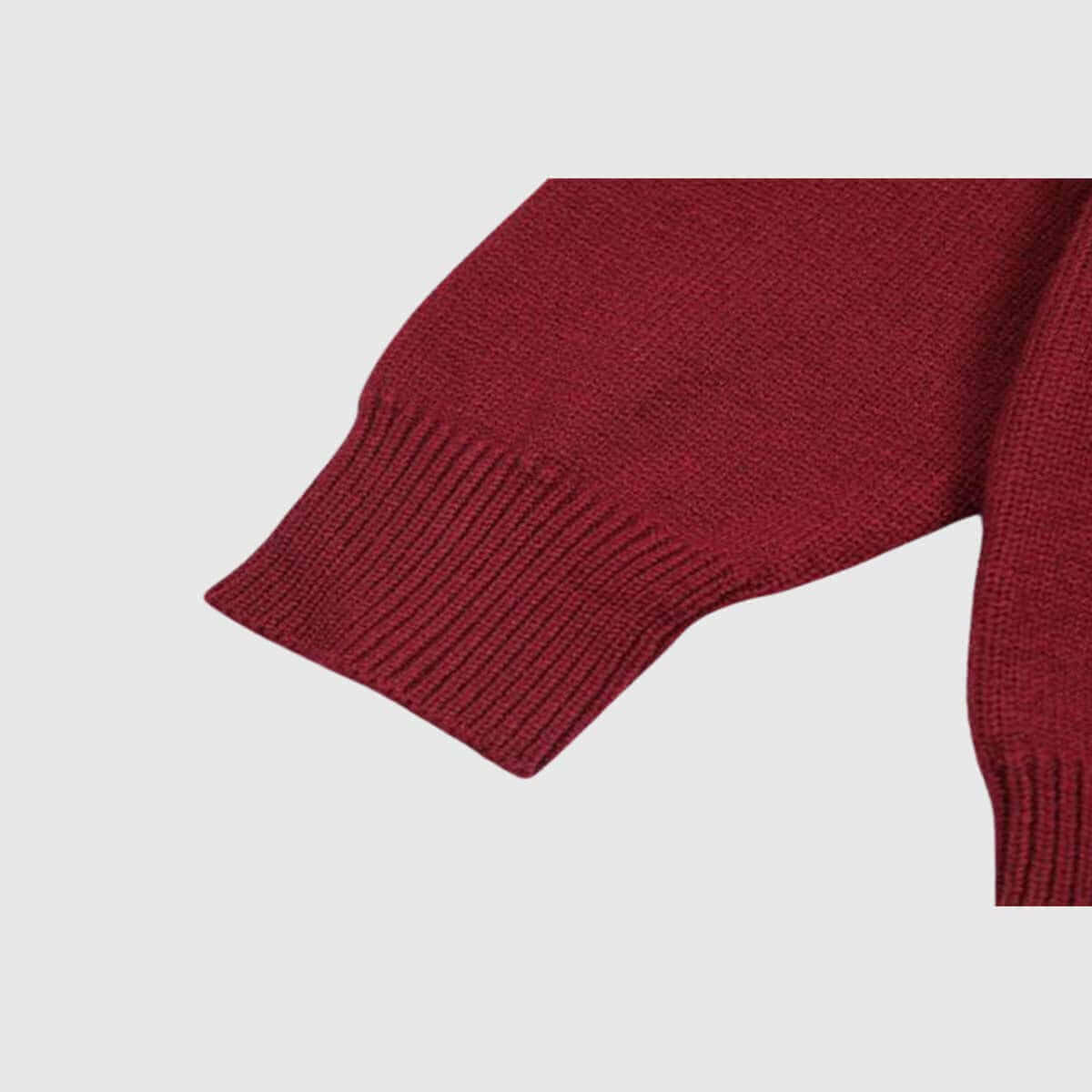 Weihnachtspullover mit Rentier-Strick