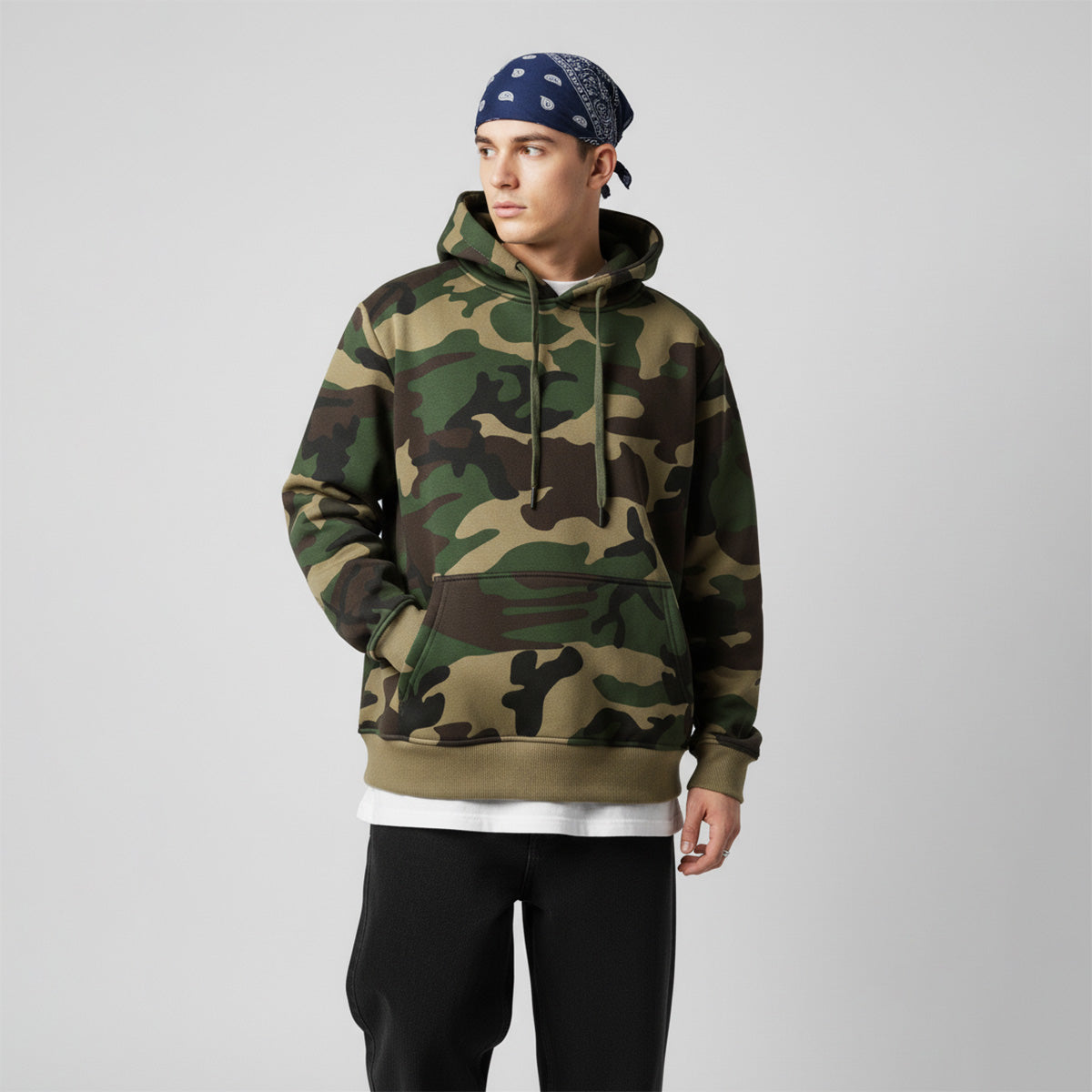 Camo Loose Casual Hoodie