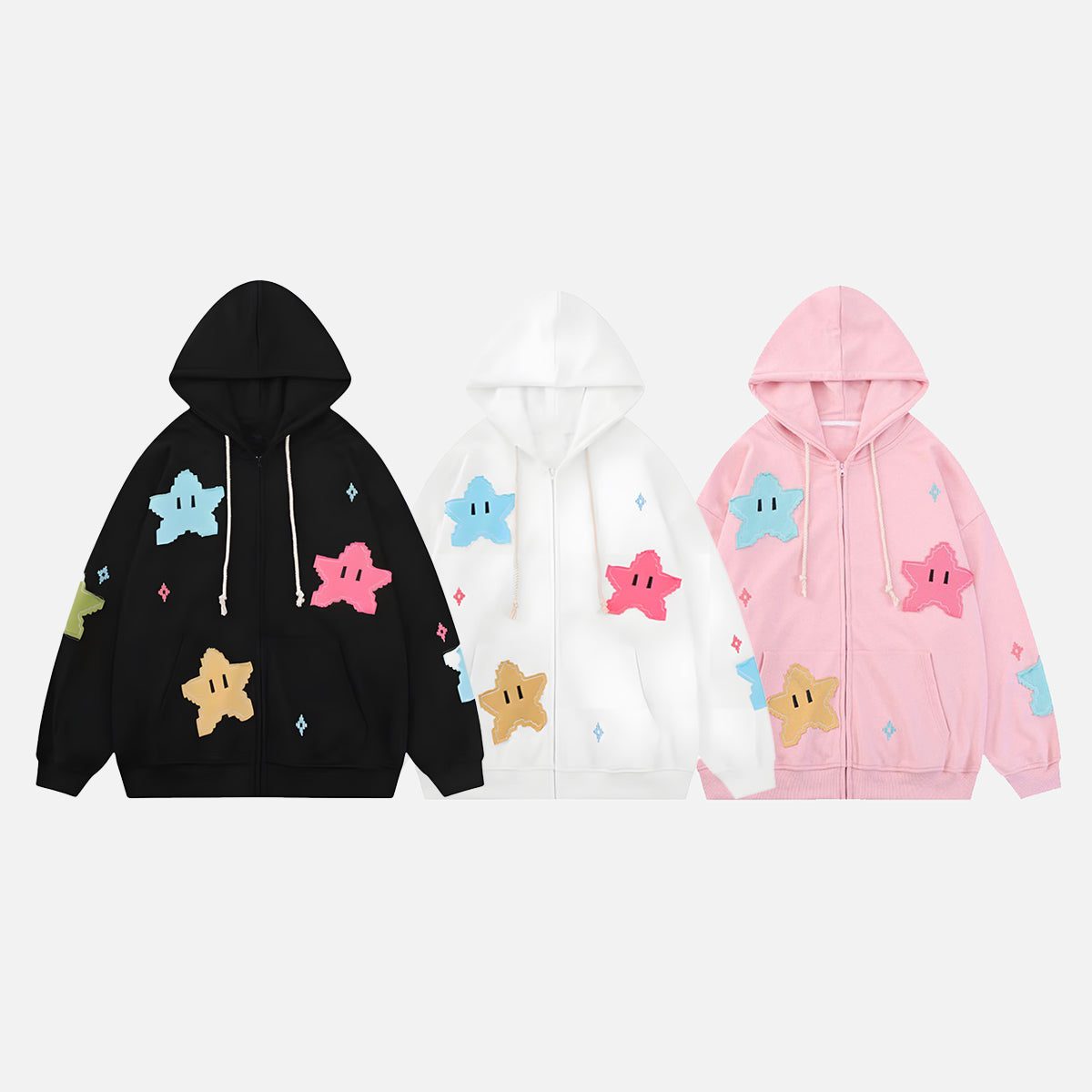 Starry Zip-Up Hoodie – OLUOLIN