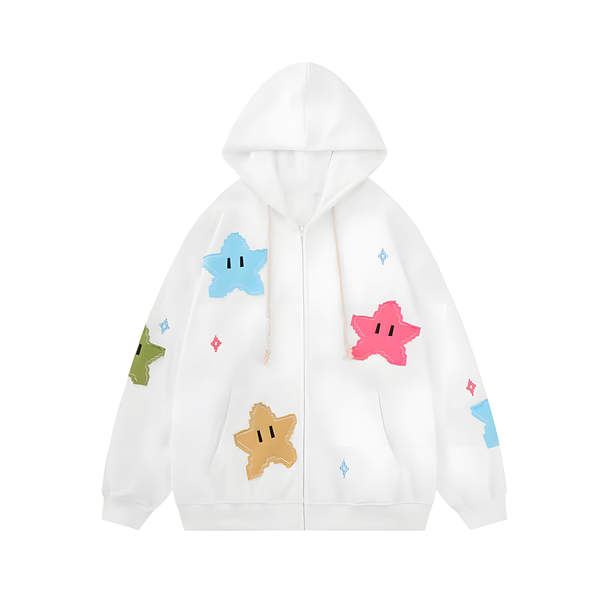 Starry Zip-Up Hoodie – OLUOLIN