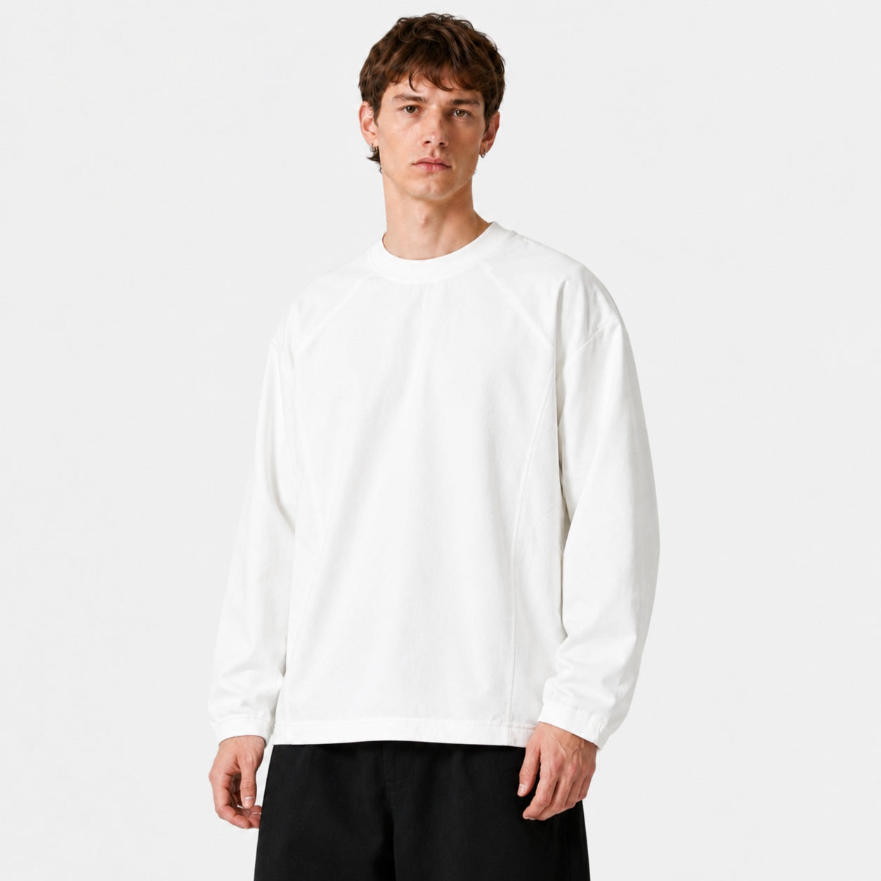 Minimalist Solid Crewneck Tee
