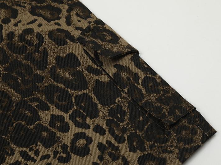 Leopard Print Cargo Shorts