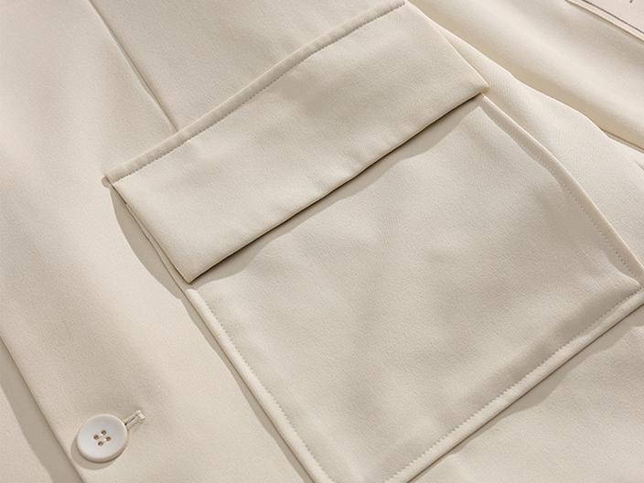 Patch Pockets Casual Blazer