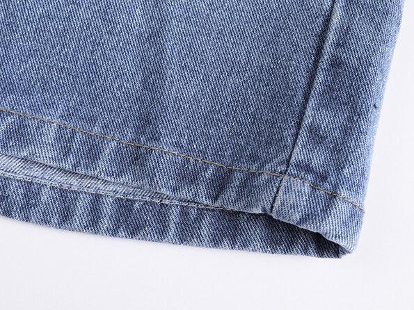 Gradient Denim Shorts