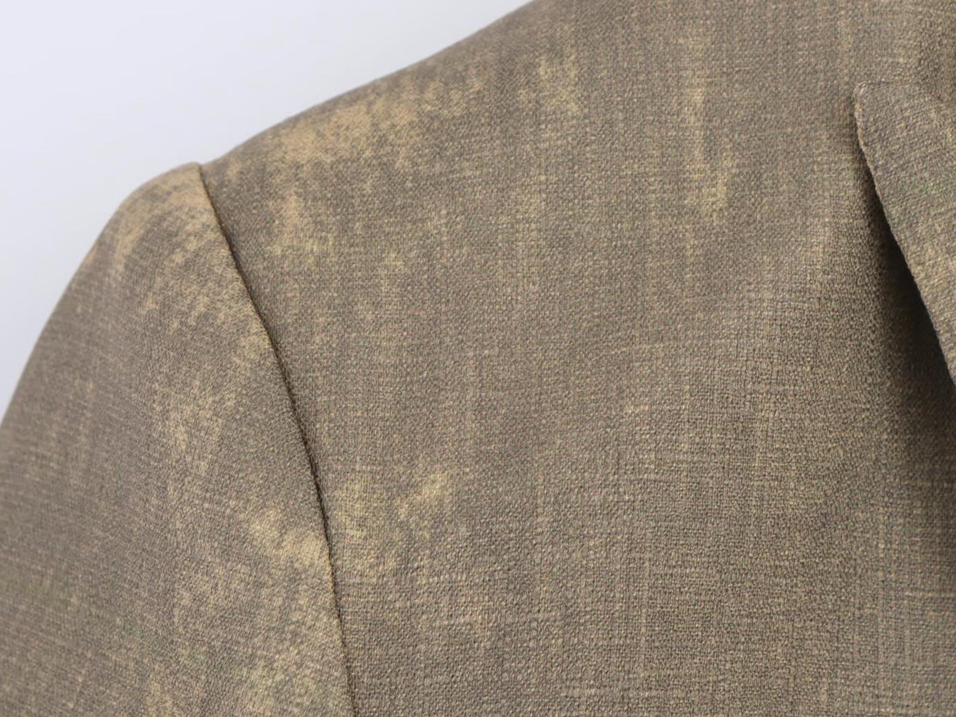 Blazer vintage estampado de un solo botón