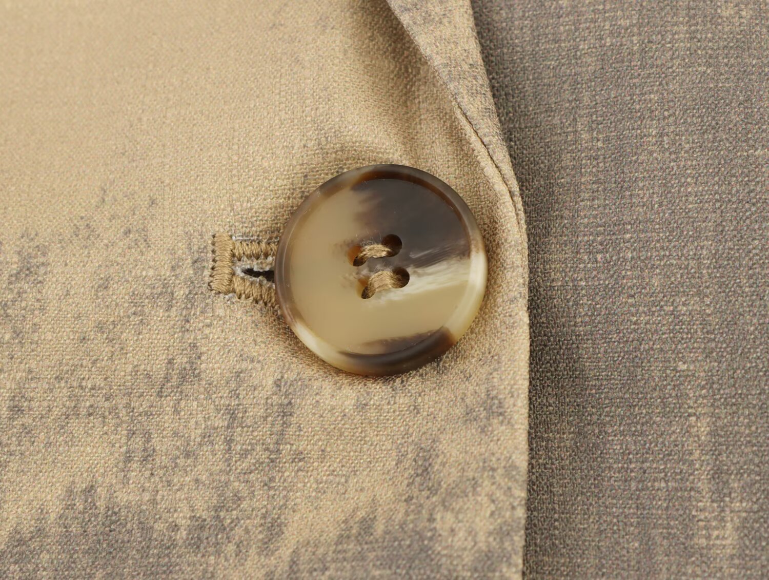 Blazer vintage estampado de un solo botón