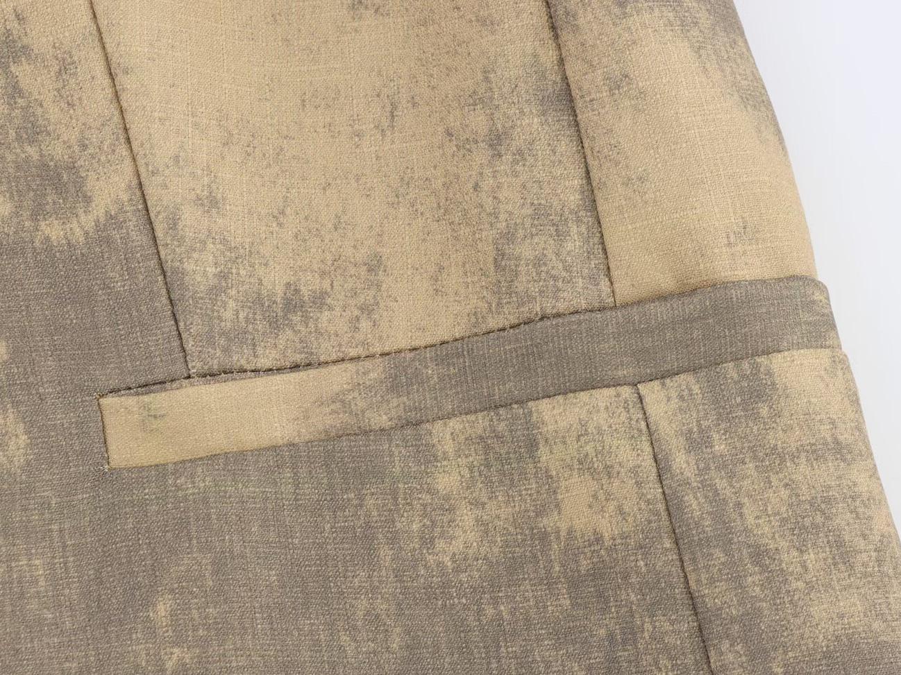 Blazer vintage estampado de un solo botón