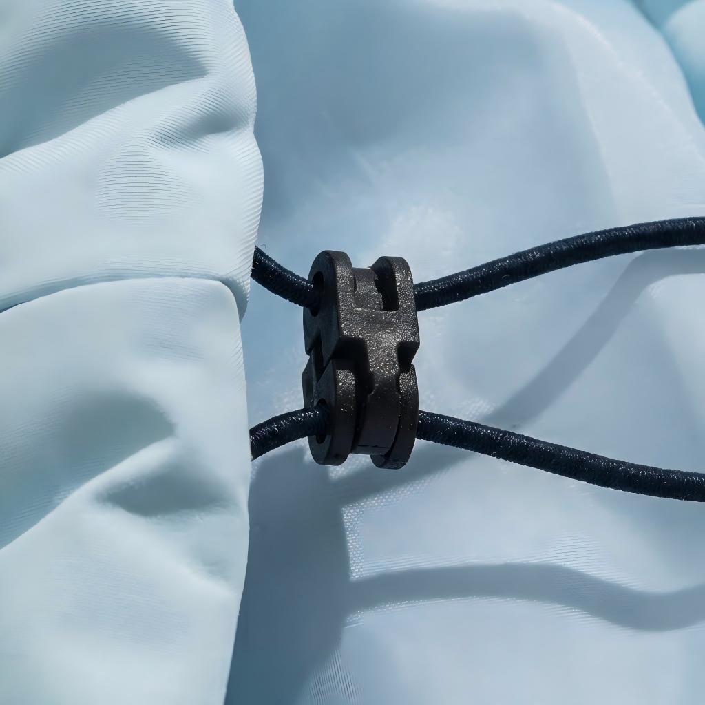 Striped Sleeve Puffer Jacket