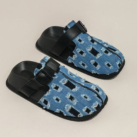 Stylish Denim Stitching Slippers