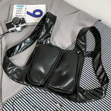 Oluolin Stylish PU Chest Bags