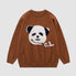 Maglione divertente modello panda