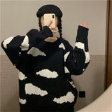 Stylish Cloud Print Sweater