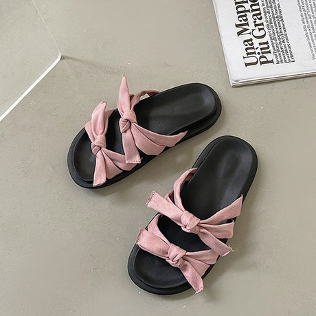 Vintage Double Bow Sandalen