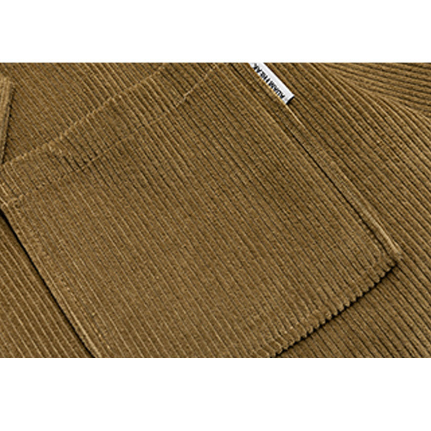 Ruched Sleeve Corduroy Blazer