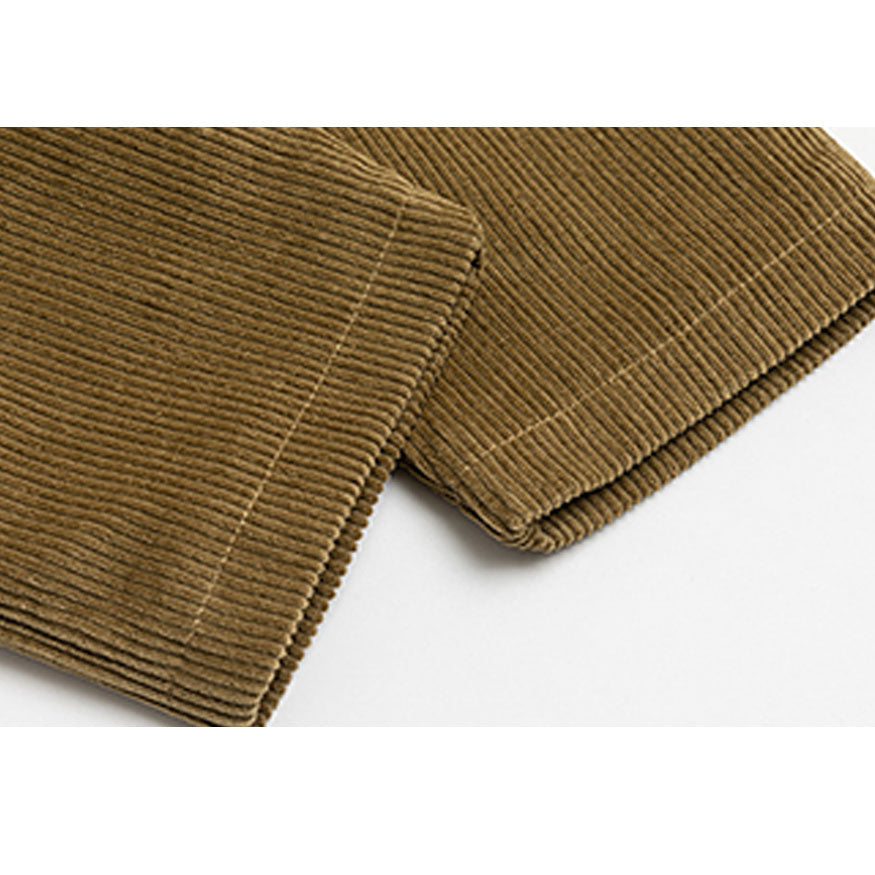 Ruched Sleeve Corduroy Blazer