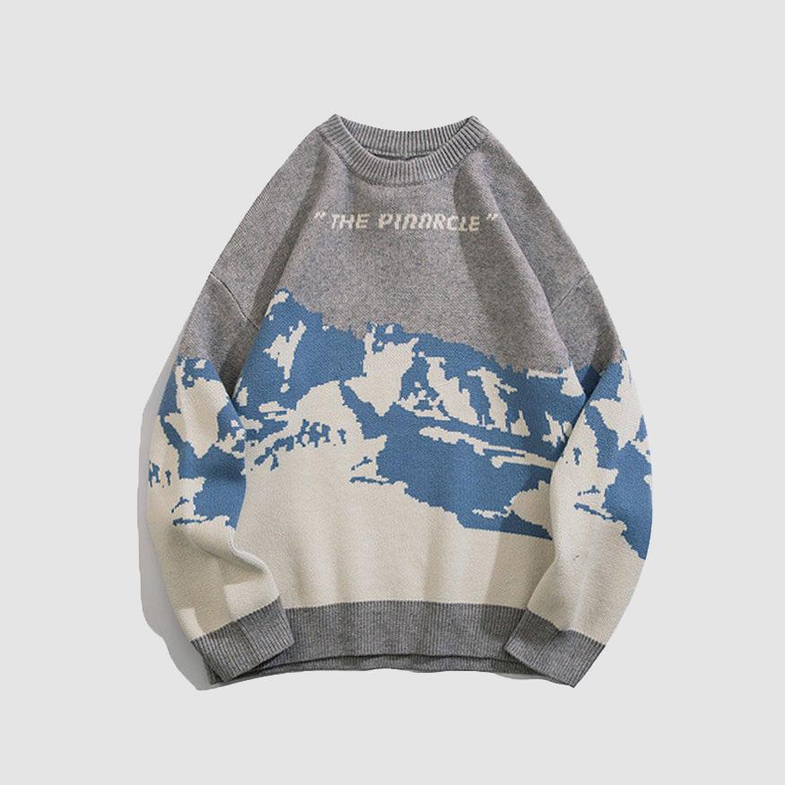 Snow Mountain Knitted Sweater