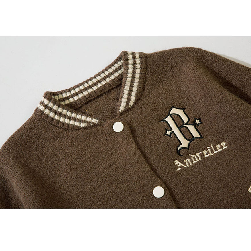 PU Sleeve Patchwork Chaqueta Varsity recortada