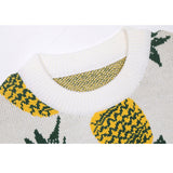 Lindo suéter de patrón de piña