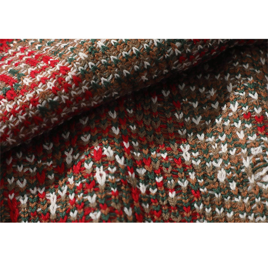 Niedlicher Weihnachtsbär-Muster-Pullover